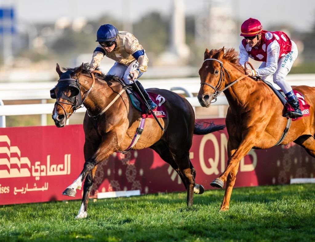 Outbox wins the $1 million HH The Amir Trophy in Doha under Hollie Doyle