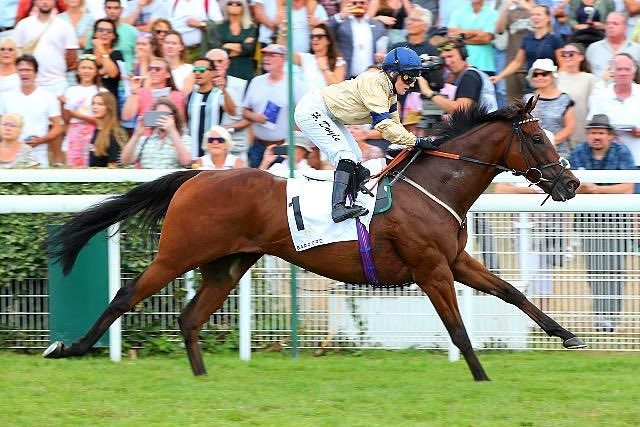 Tempus winning the Prix Quincey (Group 3) at Deauville under Hollie Doyle