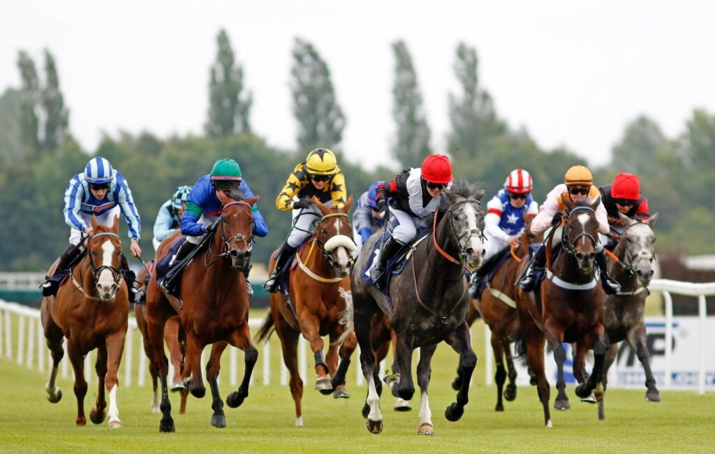 Blue Yonder winning at Newbury under Brodie Hampson.