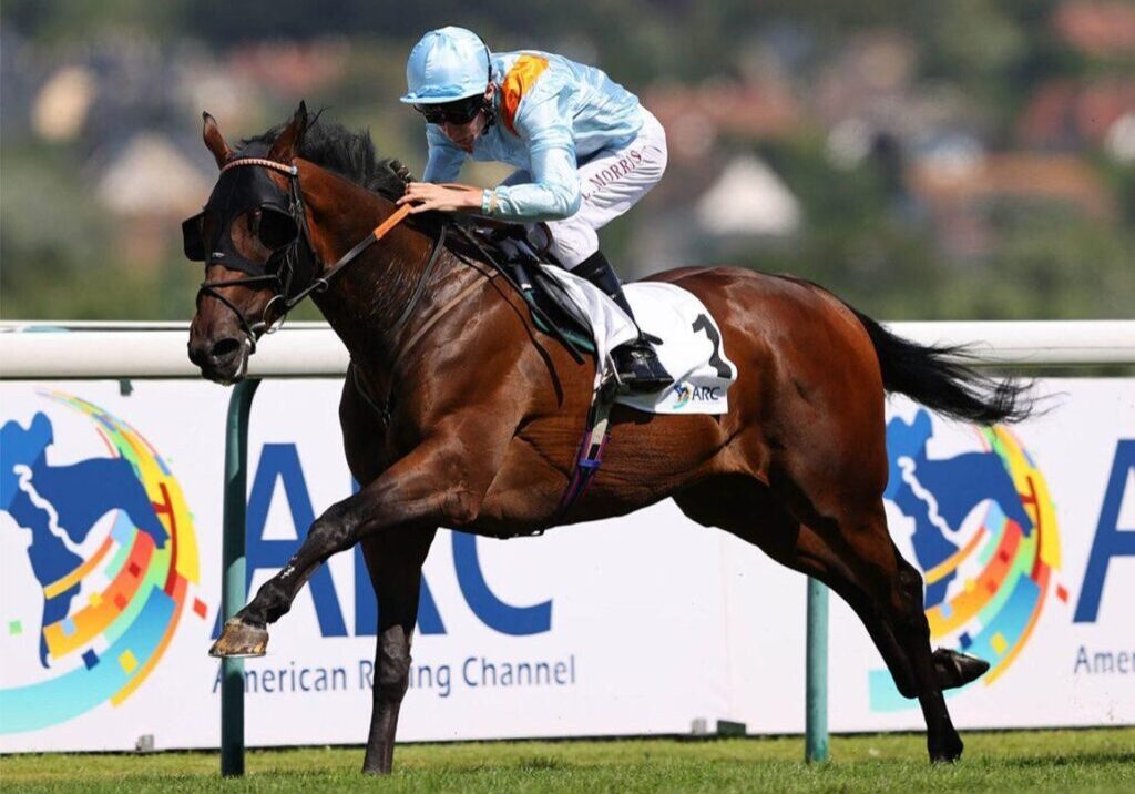 Brave Emperor winning the Group 3 Prix Daphnis at Deauville under Luke Morris