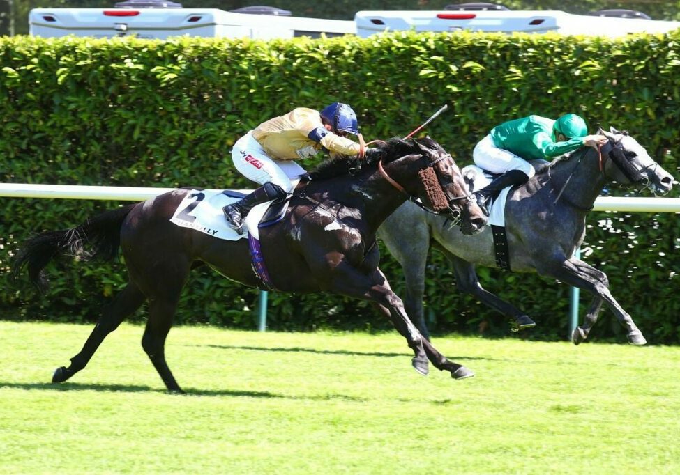 Spartan Arrow winning the Prix Hampton at Chantilly under Hollie Doyle